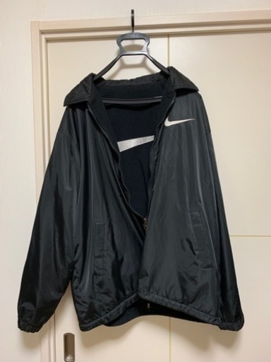 【値下げ交渉不可】★ビンテージ★ナイキ NIKE ナイロンジャケットLL #銀ダク#ビッグロゴ#リバーシブル