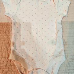 nextbaby♡ピンクホワイト半袖ロンパース 3枚セットの画像