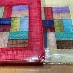 新品未使用 韓国で購入した コースター３枚セット 柄物の画像