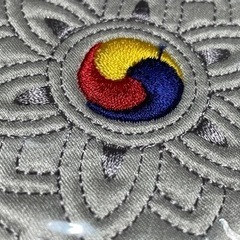 新品未使用 韓国で購入した コースター３枚セット 柄物の画像