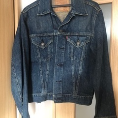 90s LEVI'Sリーバイス 3rd BIG'E' 日本製デニムジャケット38の画像