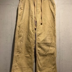 ベンデイビス ワイドストレートワークパンツサイズL ベージュ