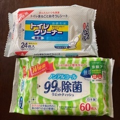 トイレクリーナーとウェットティッシュセット