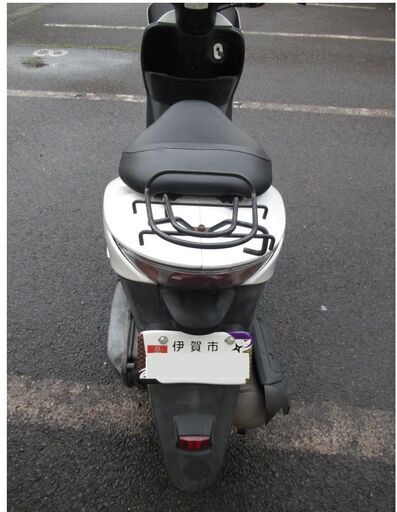 中古原付バイク ホンダタクト（白）保険3年付 新品ヘルメット カゴ付