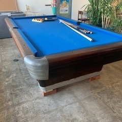 ビリヤード台 9フィート 中古 ラシャ美品 取り替え後1年