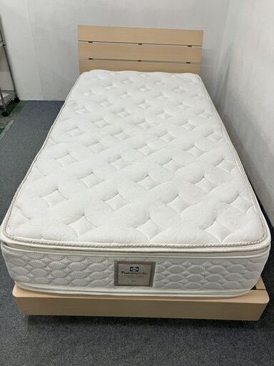 店頭購入歓迎 シングルベットセット 組み立別途料金で可能 ベッド 中古家具 店頭引取歓迎 B0003)