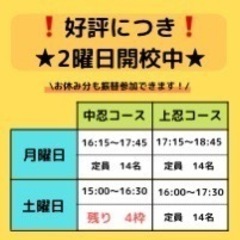 総合スポーツ教室　忍者ナイン〈中城村南上原＊月・土曜教室〉無料体験♪の画像