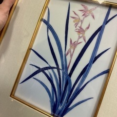 陶器の絵画　額縁付きの画像