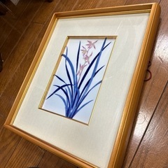 陶器の絵画　額縁付きの画像