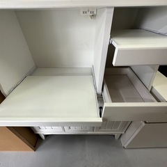 白井産業 レトロモダン アンティーク風 キッチンストッカー キッチン収納