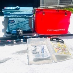 コールマンクーラーバッグ&釣り用品