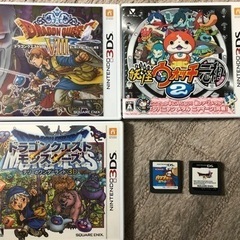 ニンテンドー3DSソフト3本、DSソフト2本