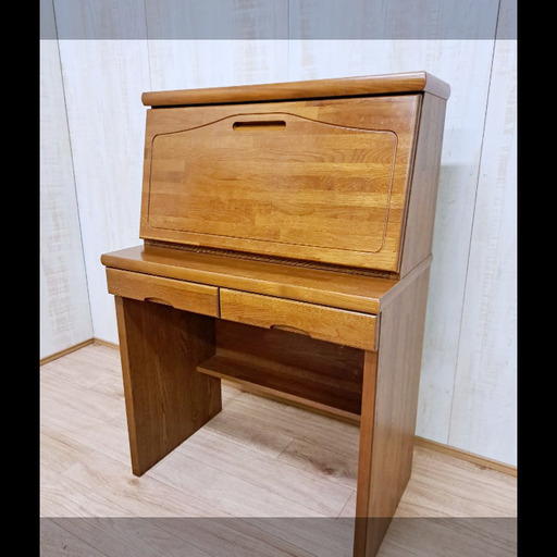 0403-01●シンプルライティングデスク　勉強机　高さ111.5cm×幅76cm×奥行45cm