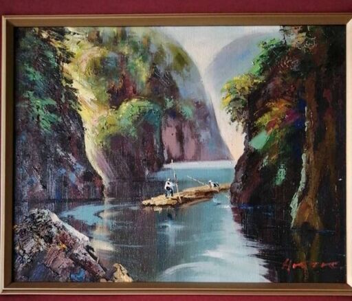 瀞峡　油絵