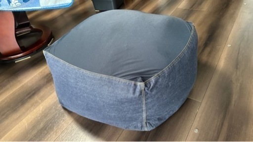 無印良品　ビーズクッション　体にフィットするソファ　本体+デニムカバー
