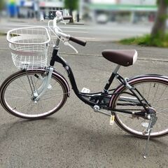 ジュニアサイクル 子供用 自転車 22インチ ブラック×ピンク ...