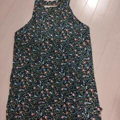 【無料】手作り花柄エプロン（使用済）　