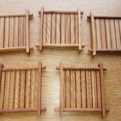 冷茶セット　ガラス湯呑とコースターのセットの画像