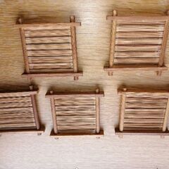 冷茶セット　ガラス湯呑とコースターのセットの画像