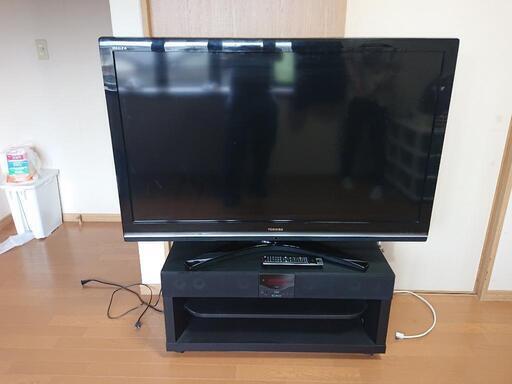 東芝 52インチテレビ+スピカー付きテレビ台