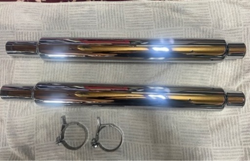 【海外輸入品】ハーレーダビットソン ソフテイル 左右出しマフラー