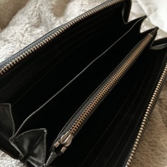 COACH　コーチ　ラウンドファスナー　メンズ長財布　黒の画像