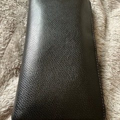 COACH　コーチ　ラウンドファスナー　メンズ長財布　黒の画像