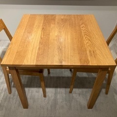 無印良品ダイニングテーブル&チェア2脚