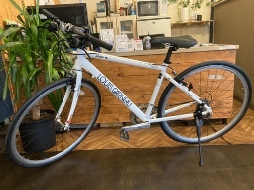 【前後タイヤ・チューブ新品！LOUIS GARNEAU RSRｰIV】アルミフレーム　2×8速　700×28cクロスバイク　ホワイト