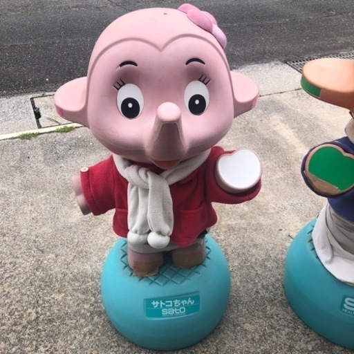 【最終値下げ】佐藤製薬　サトちゃん サトコちゃん 店頭用 人形　レトロ