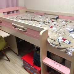 ロフトベッド　学習机　