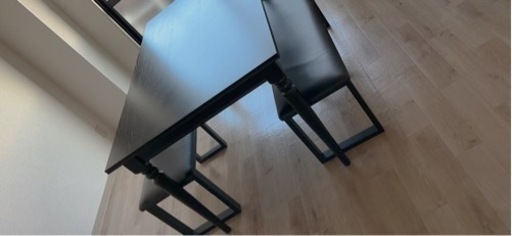 【美品】ダイニングテーブルセット(伸長式)