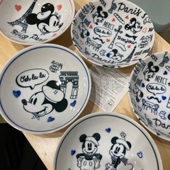 Disney ディズニー　5皿セット　フルーツボウルセット