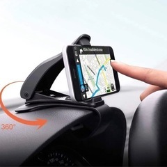 車載ホルダー　360度　脱着式スマホスタンド　動画撮影　ダッシュボード机テーブルの画像
