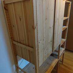 イケアIKEA キッチン収納棚 IVARの画像