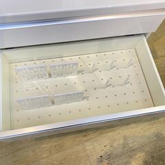 Pamouna (パモウナ) 2枚扉食器棚 ホワイトシルバー ソフトクローズ Pamouna（パモウナ）オープンボード「AS」幅180cm 奥行50cm 高さ197.5