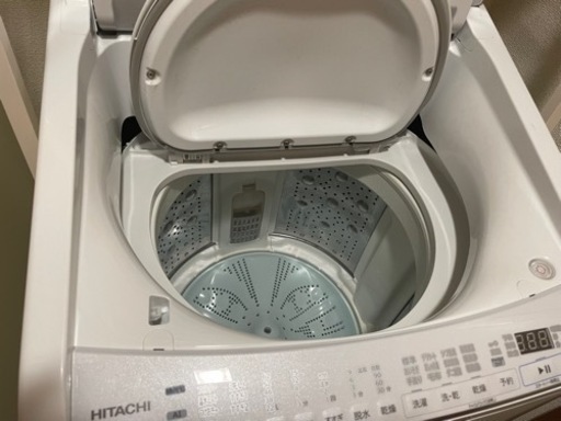 HITACHI 洗濯機 乾燥機能付き BW-DV80G(W) WHITE