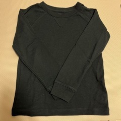 130 ワッフル　Tシャツ　黒