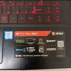MSIゲーミングノートパソコンの画像