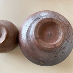 備前焼 器 大小サイズ 2点の画像