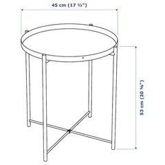 イケア IKEA GLADOM グラドム トレイテーブル コーナーテーブル サイドテーブル プラントスタンド プランタースタンド スタンドの画像
