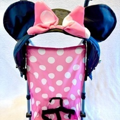 【海外輸入品】Disney Umbrella Stroller ミニー折り畳みアンブレラストローラーの画像