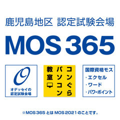 最新MOS 365 Excel（MOS2021）資格対策講座120分×14回 97,680円(税込) ★ビデオを使わない個別指導 ★学生さんはお得なMOS受験料割引キャンペーン中！合格保証付の画像