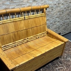 梅里竹芸　竹ソファー　椅子　美品　市内有料配達