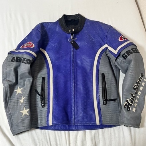 GREEDY グリーディー  牛革メッシュ レザージャケット　LLサイズ