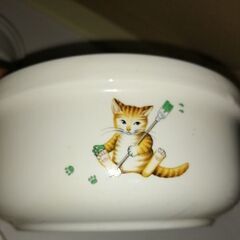新品未使用　ふたあり小鉢３個セット　ネコ 猫 ねこ 蓋付きタッパー　蓋付き小鉢の画像