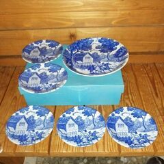 デザート皿セット　絵皿