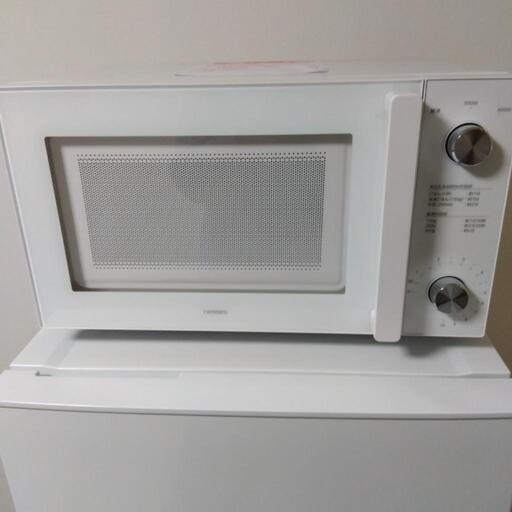 ツインバード電子レンジ白フラットタイプ