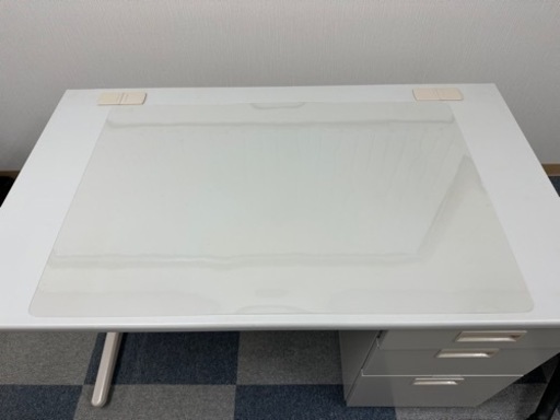 ルキット オフィスデスク片袖鍵付 1200×700 おまけ付き！