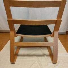 無印良品　ソファチェア　オーク材　カバー付き　の画像